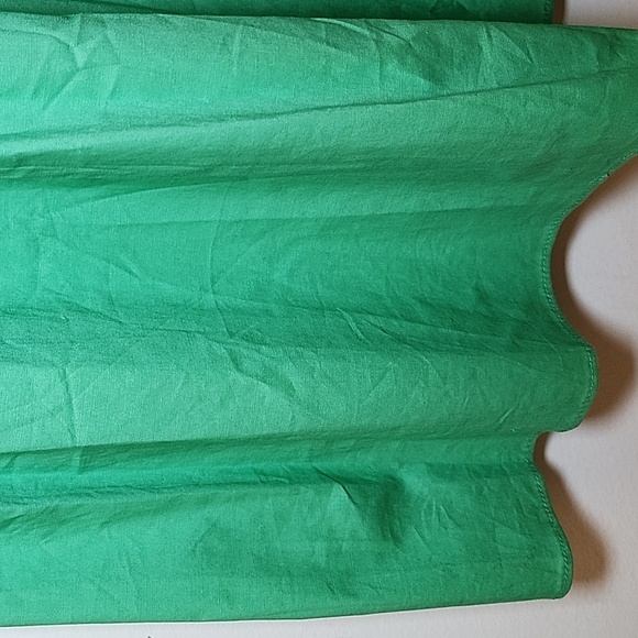 Maggie London Green  V- Neck Sleeveless Solid Maxi  Dress Sz 8 - Picture 9 of 16